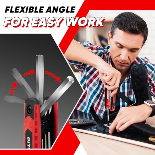Red DIYSELF folding wrench handle