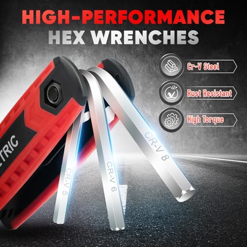 Compact folding tool set folded