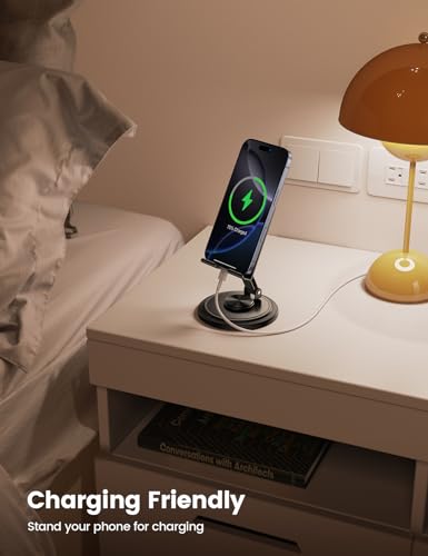 Lamicall stand holding a smartphone in landscape