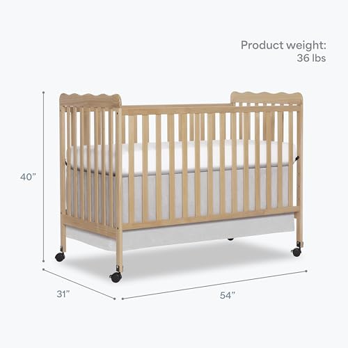 Close up of the Carson crib wooden texture and finish