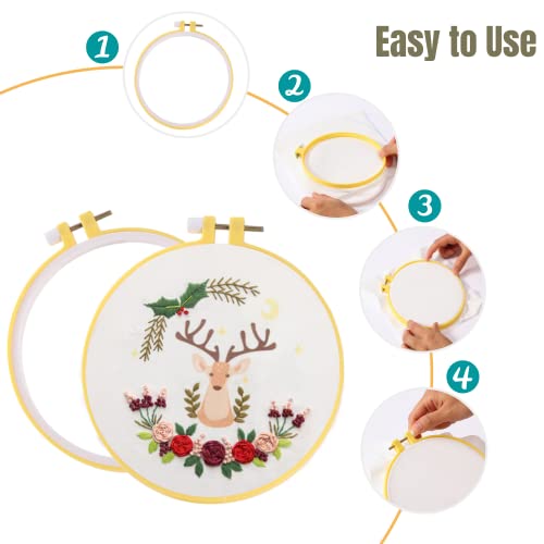 Mr. Pen 6 inch yellow embroidery hoop