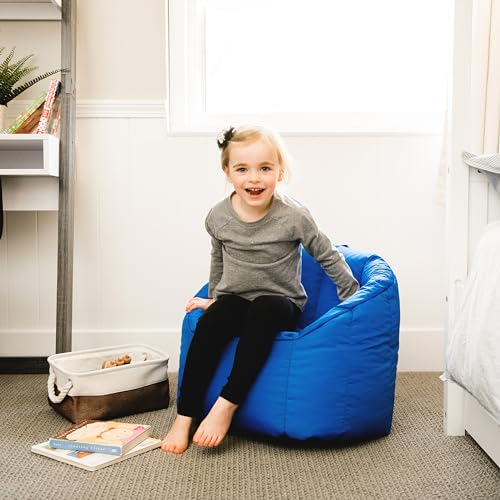 Beanbag chair in a bright playroom setting