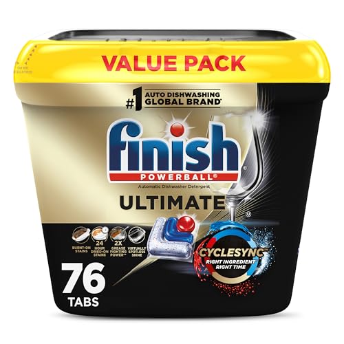 Finish Ultimate Dishwasher Pods 76 Count packaging front