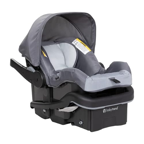 Side profile of Baby Trend Ultra Grey car seat