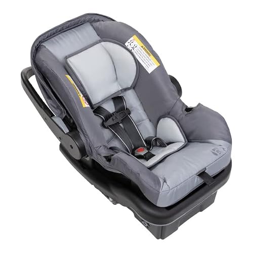 View of infant car seat from the front