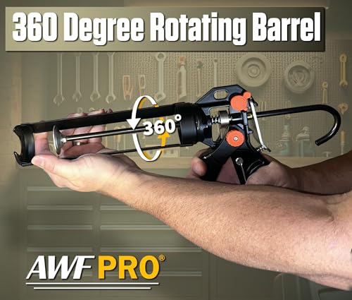 Close up of AWF PRO caulk gun handle