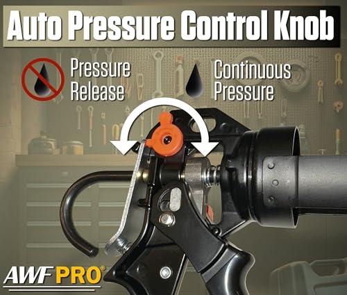 AWF PRO caulk gun thrust ratio switch detail