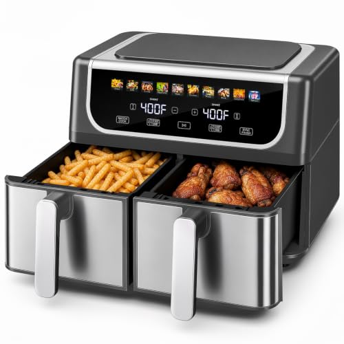 OLIXIS 9.5 Quart dual air fryer front view