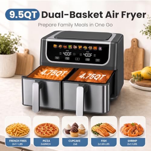 Side profile of the black OLIXIS air fryer