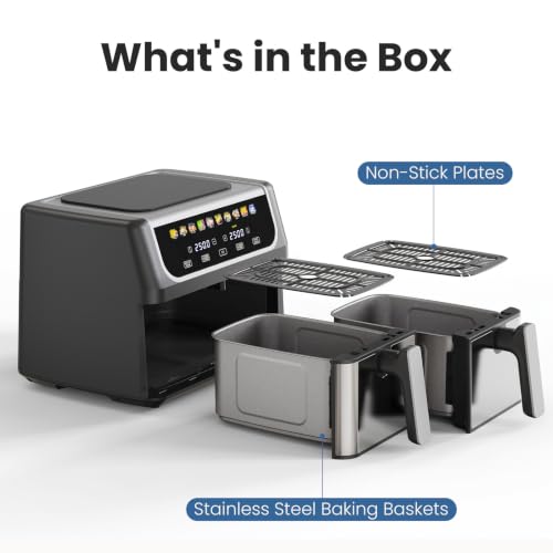 OLIXIS 9.5 Quart air fryer in a kitchen setting