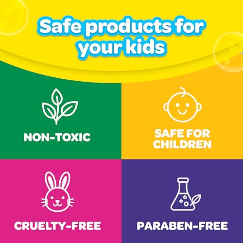 Crayola themed packaging for kids bath bombs