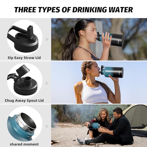 WATERSY water bottle with straw lid