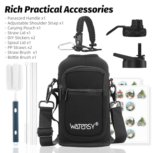 WATERSY bottle paracord handle detail