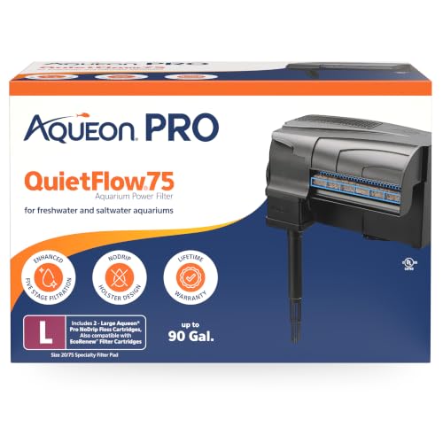 Aqueon QuietFlow 75 LED PRO side view