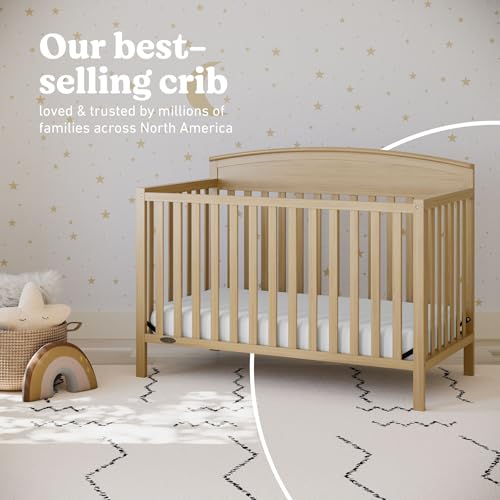 Side profile of Graco Benton nursery crib
