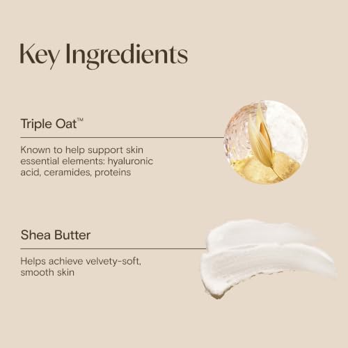 Application of Aveeno Skin Relief on dry skin