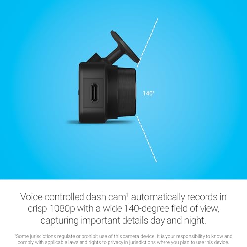 Garmin Dash Cam Mini 3 mounted on windshield