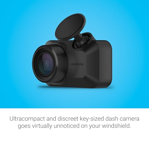 Rear view showing lens of Garmin Dash Cam Mini 3