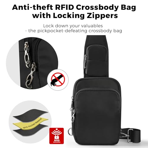 VADOO sling bag interior compartments