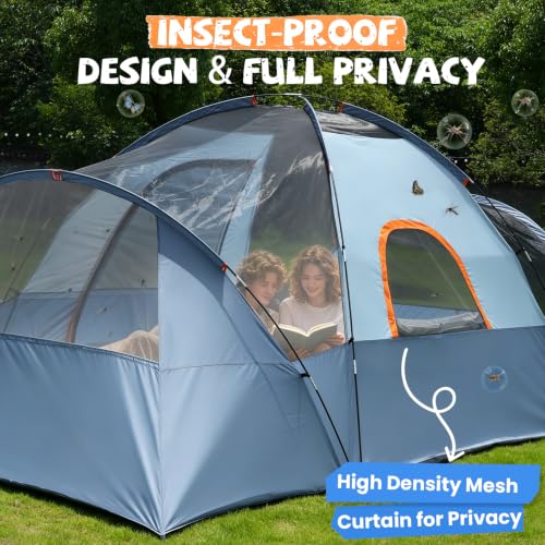 WildFinder camping tent set up at campsite