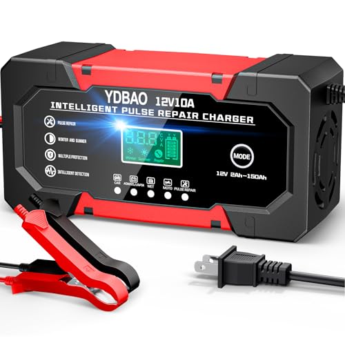 YDBAO 10A smart battery charger front view