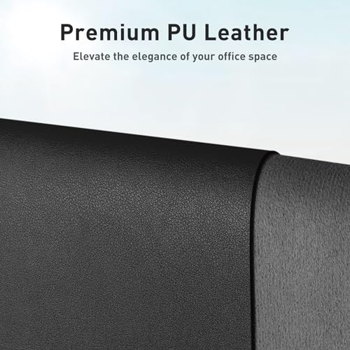 Close up of black PU leather texture