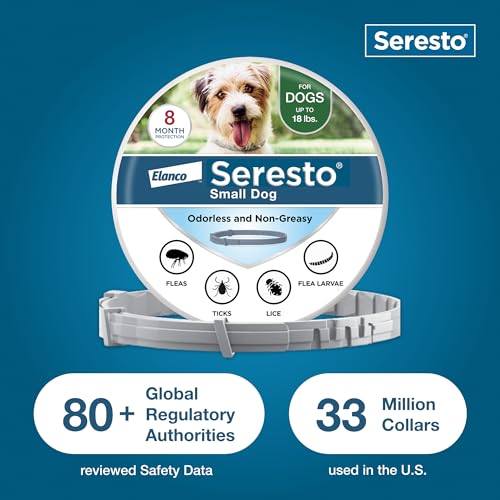 Seresto 8-Month Flea & Tick Collar for Small Dogs Under 18 lbs., 2ct components