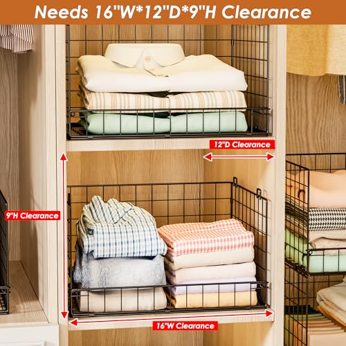 Detail view of stackable closet organizer connection points