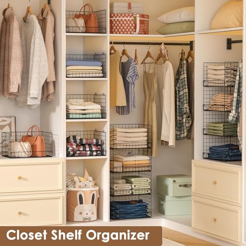 Yociyoga 4-Tier closet storage wide mouth opening
