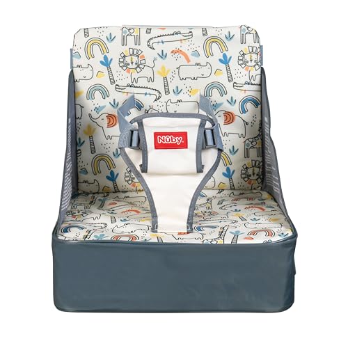 Nuby Easy Go Booster Seat Beige front view
