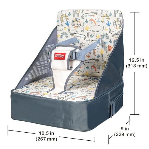 Nuby Easy Go Booster Seat beige fabric texture