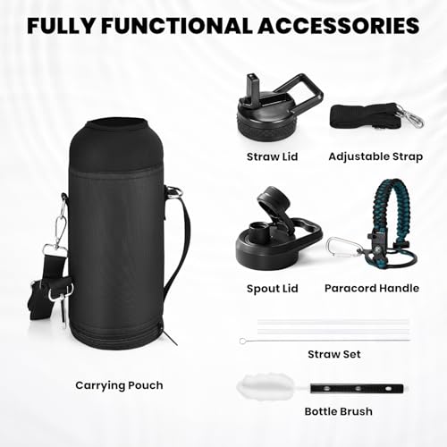 Wide mouth opening of RAYMYLO 40 oz stainless steel bottle