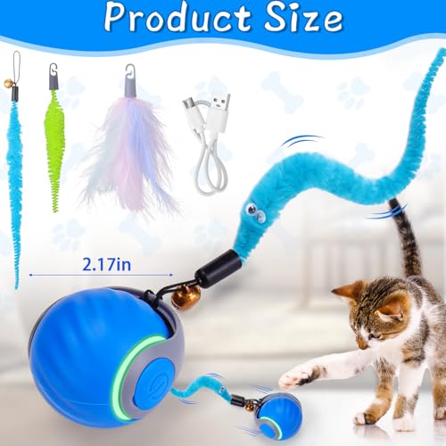 Interactive ball with cat-attracting tails