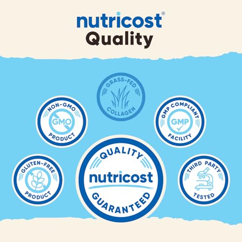 Nutricost collagen powder scoop in container
