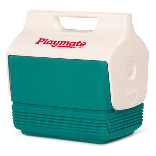 Igloo Retro Playmate Mini 4 Qt Cooler Jade side profile