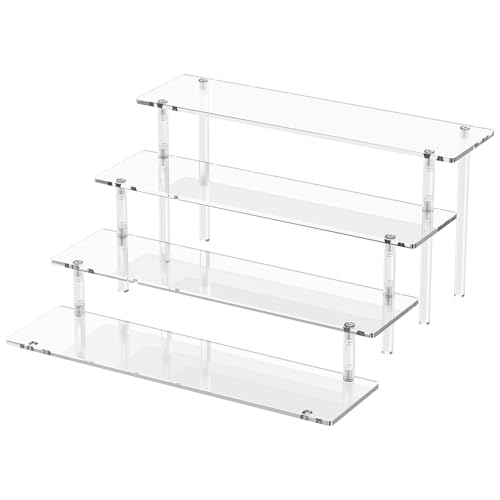 Dooiclear 4 Tier Acrylic Display Riser side view