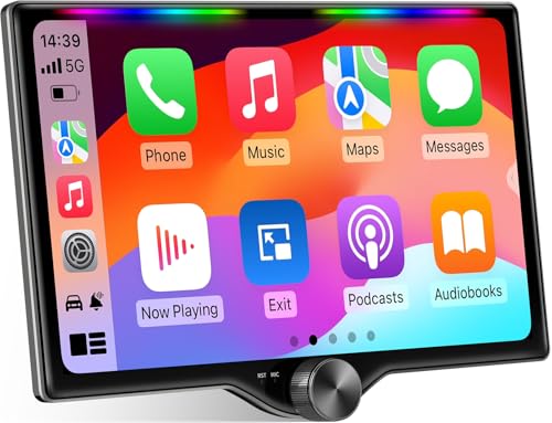 Kissound 10.1" QLED Double Din Car Stereo front view