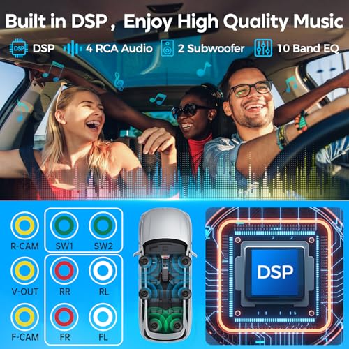 Kissound car radio featuring music-sync luminous bar