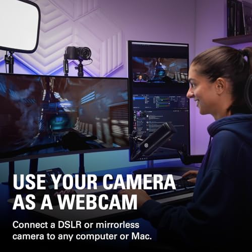 Elgato Cam Link 4K plugged into a laptop