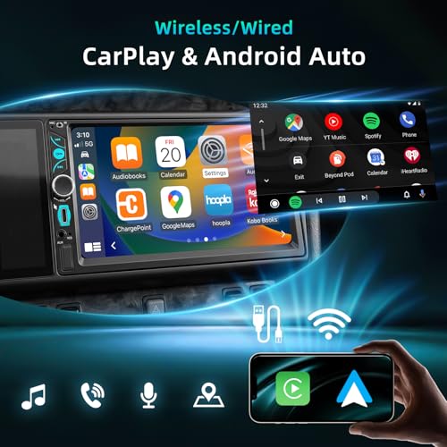 Moobsnry stereo showing wireless CarPlay menu