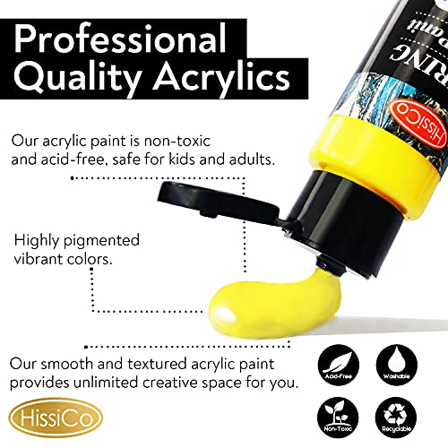 Twelve artist brushes included in the HissiCo set