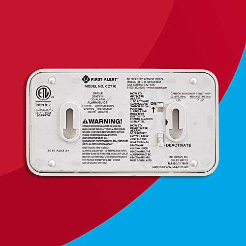 First Alert CO710 packaging box