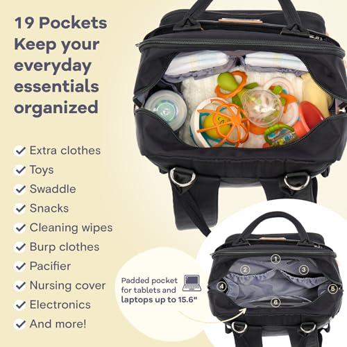 RUVALINO backpack with included changing pad