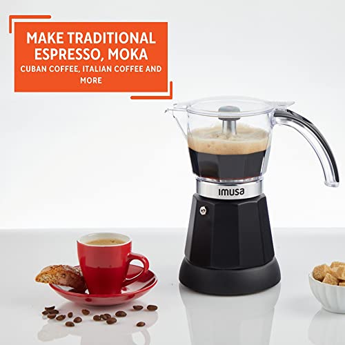 Cast aluminum base espresso maker