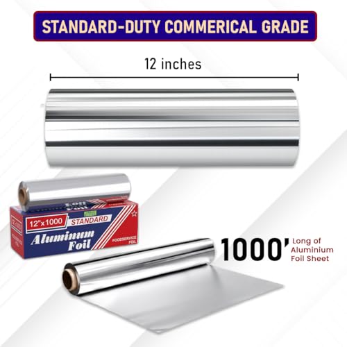 Commercial grade foil roll 12 inch by 1000 feet