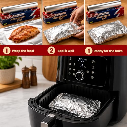 Silver foil roll for catering and baking