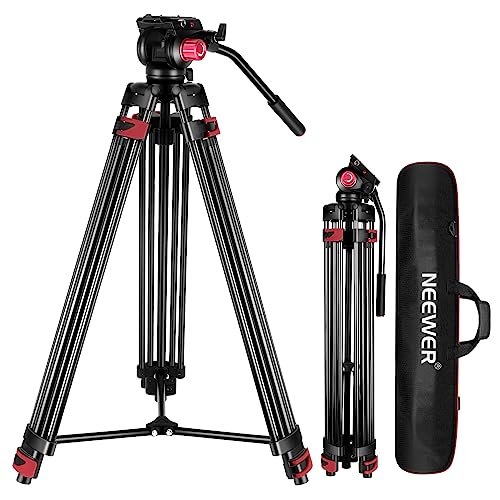 NEEWER 200cm aluminum video tripod front view