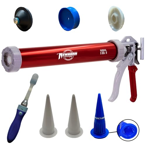 Newborn 620AL-Red round rod caulk gun side view