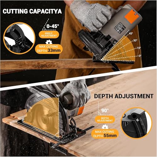 DEKOPRO electric saw 165mm 24T blade