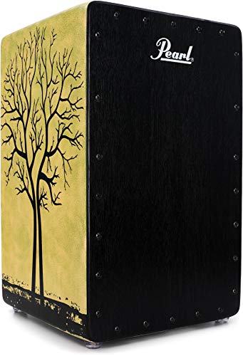 Pearl Primero Tree of Life Cajon with black finish